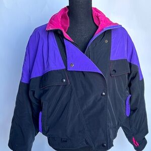 Vintage 90’s Eddie Bauer coat ski jacket size M purple pink black